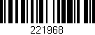 Código de barras (EAN, GTIN, SKU, ISBN): '221968'