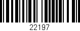 Código de barras (EAN, GTIN, SKU, ISBN): '22197'