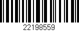 Código de barras (EAN, GTIN, SKU, ISBN): '22198559'
