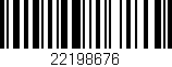 Código de barras (EAN, GTIN, SKU, ISBN): '22198676'