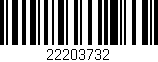 Código de barras (EAN, GTIN, SKU, ISBN): '22203732'