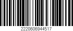 Código de barras (EAN, GTIN, SKU, ISBN): '2220606944517'