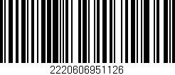 Código de barras (EAN, GTIN, SKU, ISBN): '2220606951126'
