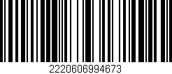 Código de barras (EAN, GTIN, SKU, ISBN): '2220606994673'