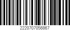Código de barras (EAN, GTIN, SKU, ISBN): '2220707056867'