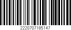 Código de barras (EAN, GTIN, SKU, ISBN): '2220707185147'