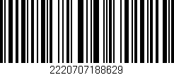 Código de barras (EAN, GTIN, SKU, ISBN): '2220707188629'