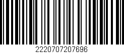 Código de barras (EAN, GTIN, SKU, ISBN): '2220707207696'