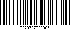 Código de barras (EAN, GTIN, SKU, ISBN): '2220707238805'