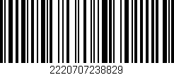 Código de barras (EAN, GTIN, SKU, ISBN): '2220707238829'