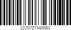 Código de barras (EAN, GTIN, SKU, ISBN): '2220707340683'