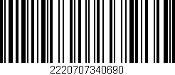 Código de barras (EAN, GTIN, SKU, ISBN): '2220707340690'