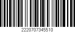 Código de barras (EAN, GTIN, SKU, ISBN): '2220707345510'