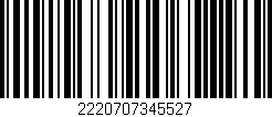 Código de barras (EAN, GTIN, SKU, ISBN): '2220707345527'