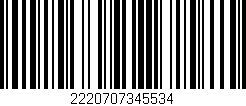 Código de barras (EAN, GTIN, SKU, ISBN): '2220707345534'