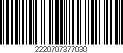 Código de barras (EAN, GTIN, SKU, ISBN): '2220707377030'