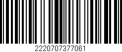 Código de barras (EAN, GTIN, SKU, ISBN): '2220707377061'