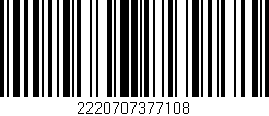 Código de barras (EAN, GTIN, SKU, ISBN): '2220707377108'