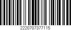 Código de barras (EAN, GTIN, SKU, ISBN): '2220707377115'