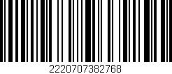 Código de barras (EAN, GTIN, SKU, ISBN): '2220707382768'