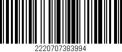 Código de barras (EAN, GTIN, SKU, ISBN): '2220707383994'