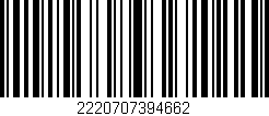 Código de barras (EAN, GTIN, SKU, ISBN): '2220707394662'