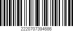 Código de barras (EAN, GTIN, SKU, ISBN): '2220707394686'