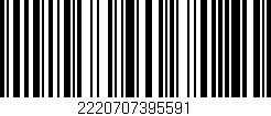 Código de barras (EAN, GTIN, SKU, ISBN): '2220707395591'