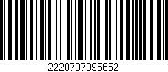 Código de barras (EAN, GTIN, SKU, ISBN): '2220707395652'