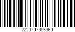 Código de barras (EAN, GTIN, SKU, ISBN): '2220707395669'