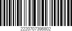 Código de barras (EAN, GTIN, SKU, ISBN): '2220707396802'