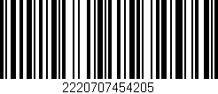 Código de barras (EAN, GTIN, SKU, ISBN): '2220707454205'