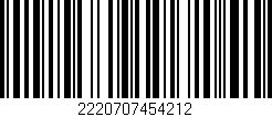 Código de barras (EAN, GTIN, SKU, ISBN): '2220707454212'