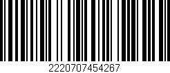 Código de barras (EAN, GTIN, SKU, ISBN): '2220707454267'