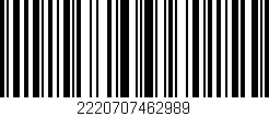 Código de barras (EAN, GTIN, SKU, ISBN): '2220707462989'