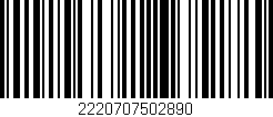 Código de barras (EAN, GTIN, SKU, ISBN): '2220707502890'