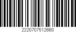 Código de barras (EAN, GTIN, SKU, ISBN): '2220707512660'