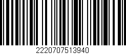 Código de barras (EAN, GTIN, SKU, ISBN): '2220707513940'