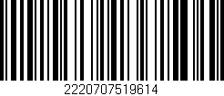 Código de barras (EAN, GTIN, SKU, ISBN): '2220707519614'