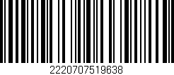 Código de barras (EAN, GTIN, SKU, ISBN): '2220707519638'