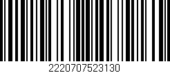Código de barras (EAN, GTIN, SKU, ISBN): '2220707523130'