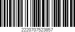 Código de barras (EAN, GTIN, SKU, ISBN): '2220707523857'