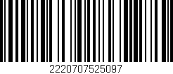 Código de barras (EAN, GTIN, SKU, ISBN): '2220707525097'