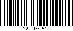 Código de barras (EAN, GTIN, SKU, ISBN): '2220707525127'