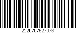 Código de barras (EAN, GTIN, SKU, ISBN): '2220707527978'