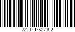 Código de barras (EAN, GTIN, SKU, ISBN): '2220707527992'