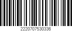 Código de barras (EAN, GTIN, SKU, ISBN): '2220707530336'