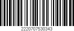 Código de barras (EAN, GTIN, SKU, ISBN): '2220707530343'