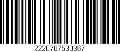 Código de barras (EAN, GTIN, SKU, ISBN): '2220707530367'