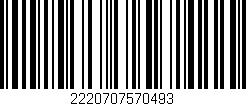 Código de barras (EAN, GTIN, SKU, ISBN): '2220707570493'